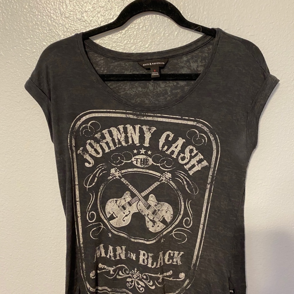 Johnny Cash graphic shirt